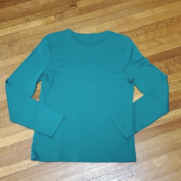 JONES New York signature long sleeve T Green size Large - Picture 2 of 5